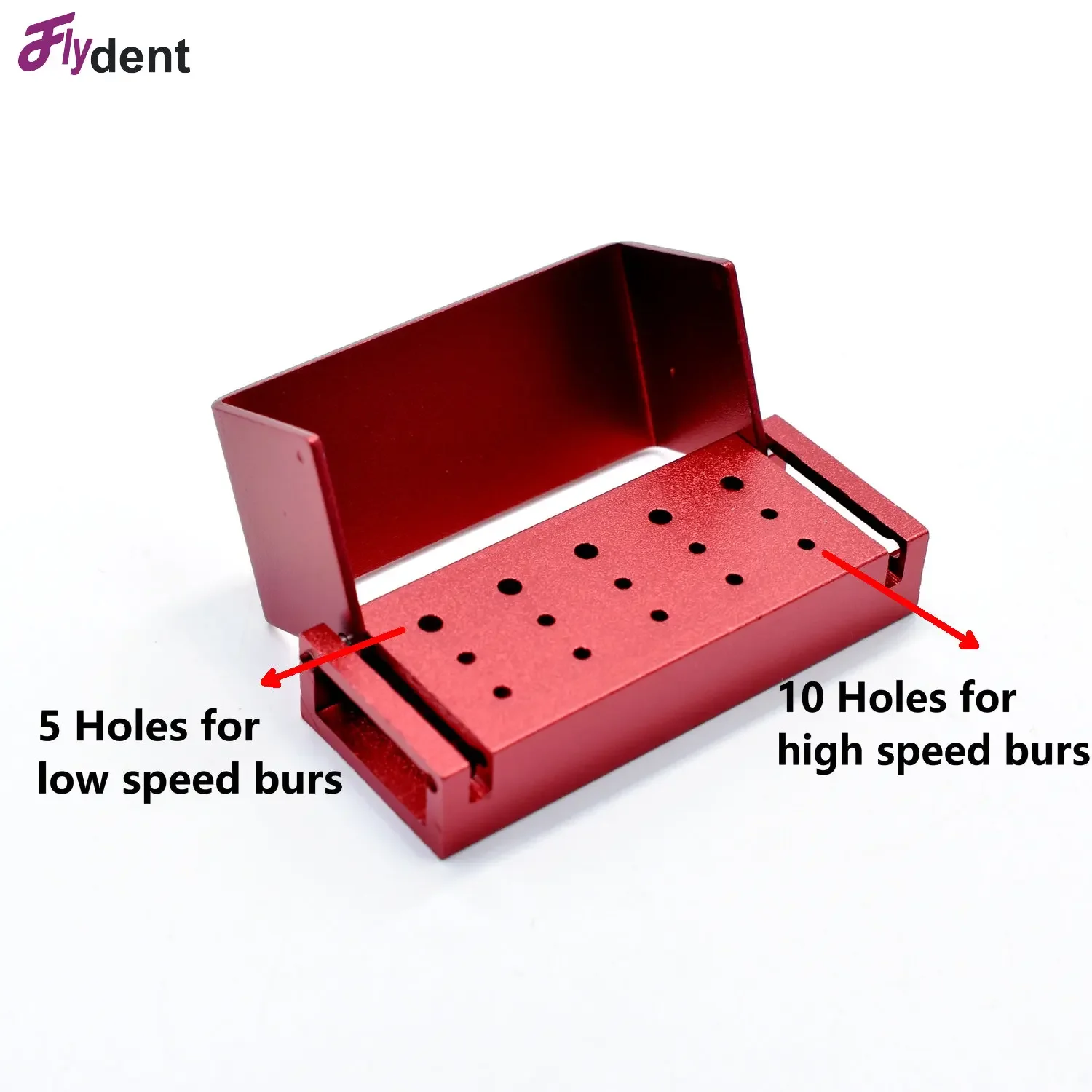 Dental Uses High-Speed and Low-Speed Drill Heads Cleaning Stands Disinfection Cabinets 15-Hole Aluminum Alloy Disinfection Stand view 2