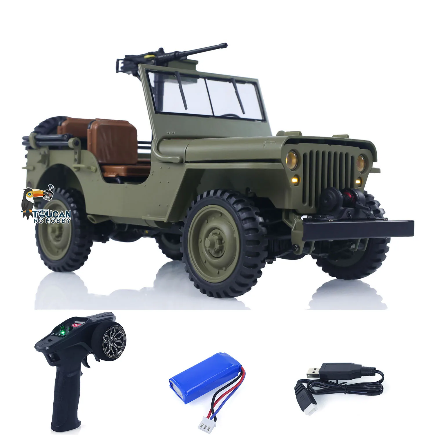Gift HG 1/14 4x4 Elektrische Militaire Vrachtwagen HG4 58 Converteerbare Off Road Combat Voertuig Radio Auto 2 snelheden Licht Geluid Motor Speelgoed Model