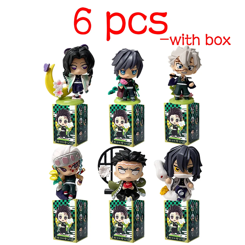 Q-Version Demon Slayer Anime Sitzende Geisterpuppe Tanjiro Nidouzi Inosuke Zenitsu Puppe Actionfigur Spielzeug Weihnachts- und Geburtstagsgeschenk – Detail 22
