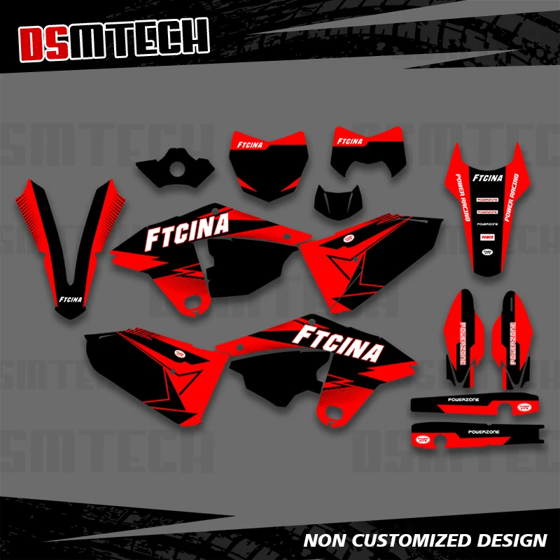 

DSMTECH для Fantic XEF 250 XEF 450 XEF 250 XEF450 2021 2022, полное графическое наклейка, наклейки, фон для мотоцикла
