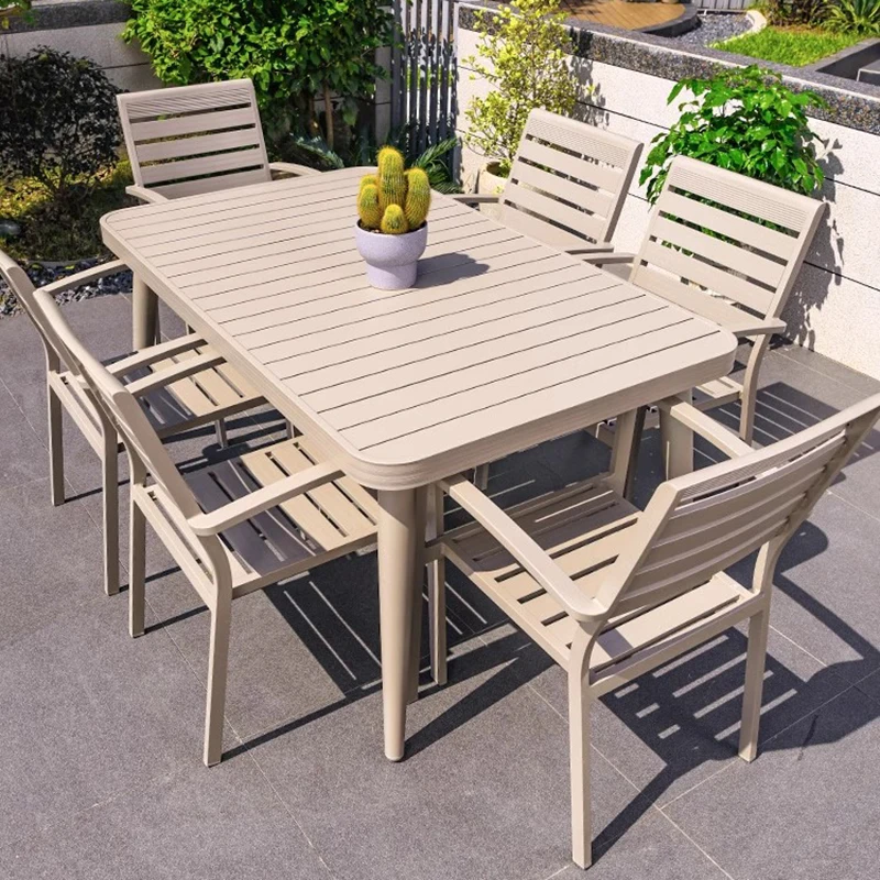 Garden Courtyard Outdoor Tables Lounge Nordic Minimalist Luxury Outdoor Tables Backyard Garden Jardin Mobiliario Furniture