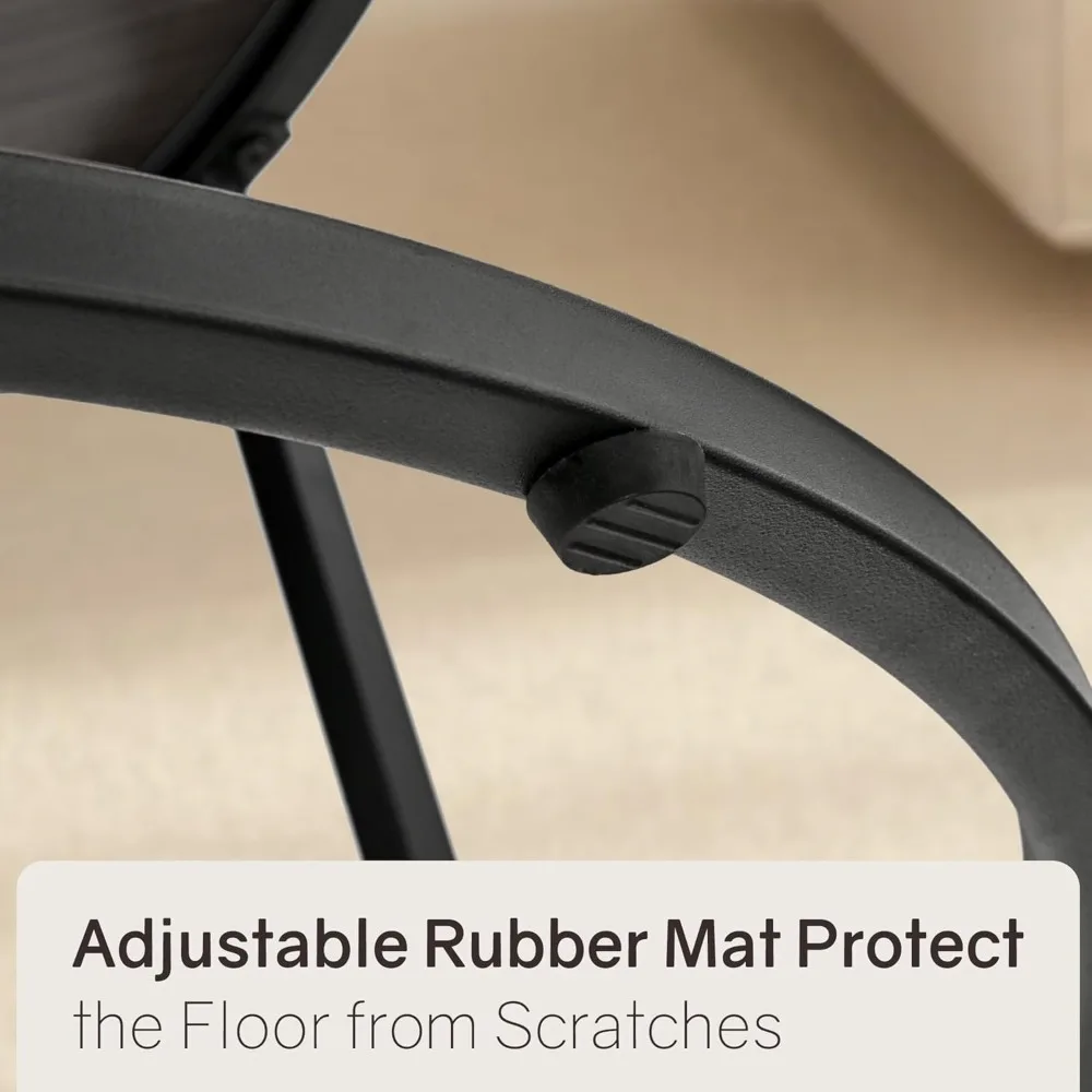 زوج من 31.5 طاولات قهوة مستديرة متداخلة من الحبوب الخشبية مع أقدام قابلة للتعديل غير قابلة للانزلاق #6