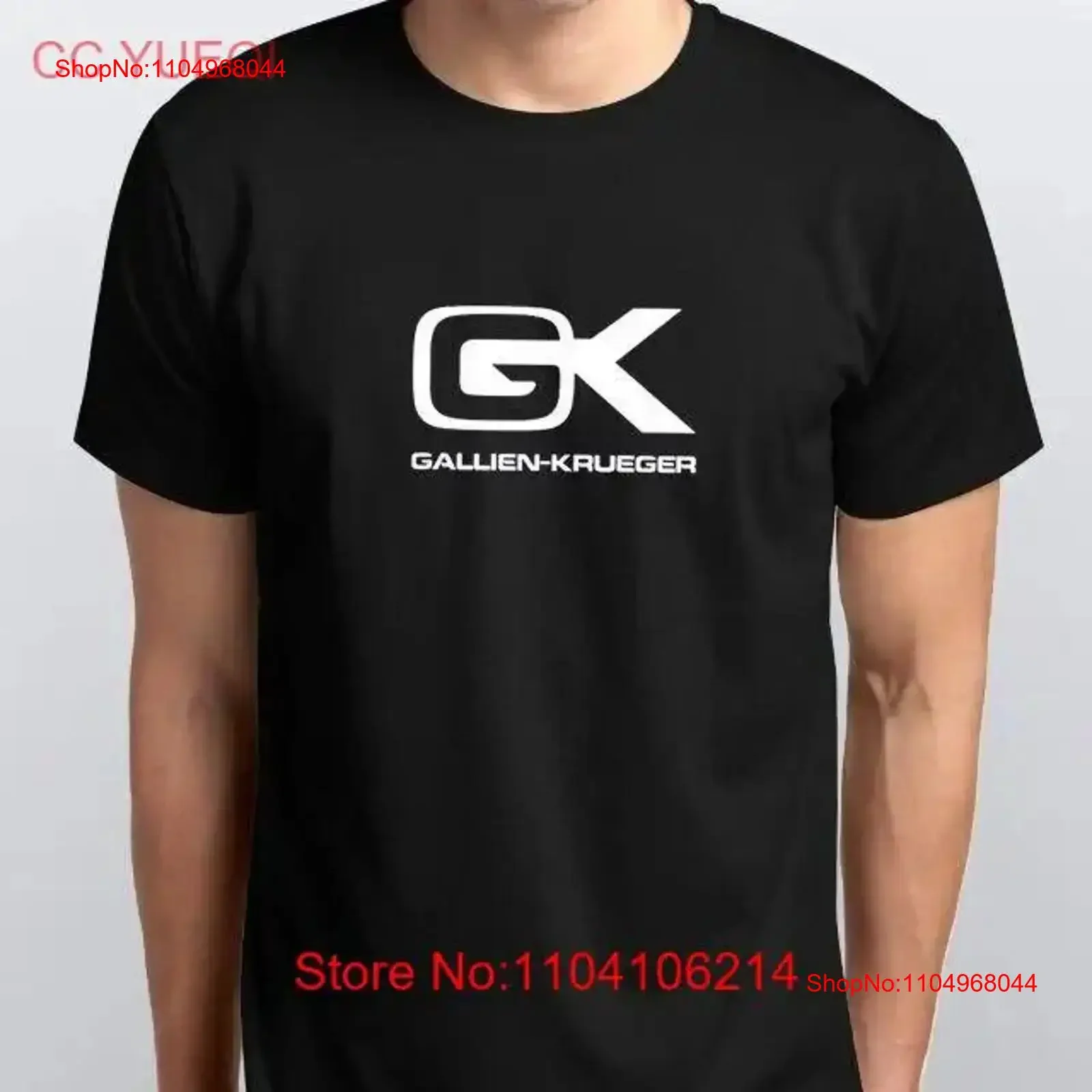 Camiseta Nueva GALLIEN KRUEGER, Tallas S M L XL XXL, Negra y Blanca, Estilo Vintage, Lavada, Elástica, Elegante, Cómoda, Ligeramente Elástica