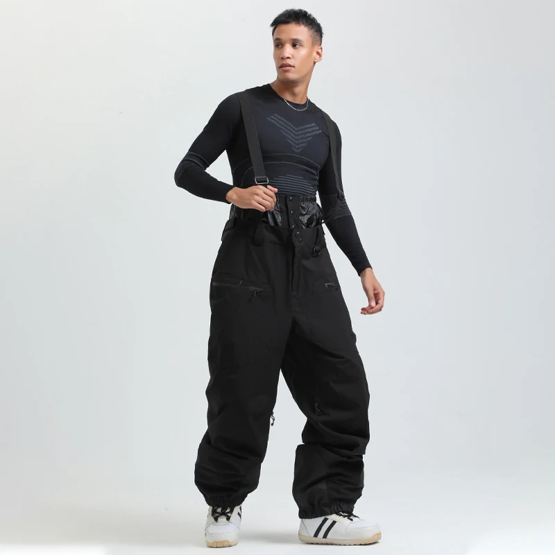 

New Winter Windproof Warm Men's Ski Pants Outdoor Sport Waterproof Adult Skiing Overalls Wear Resistant Snowboarding Sports Wear