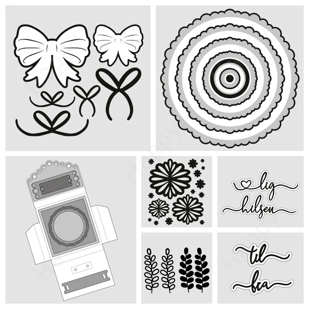 

Round bubble framesMetal Cutting Dies For DIY Scrapbooking Diary Photo Album Paper Cards Decorative Craft Embossing Template New