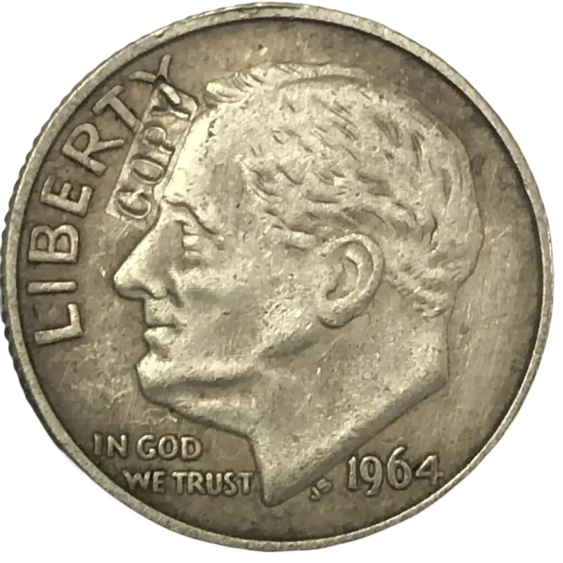 1964 United States 1 Dime 