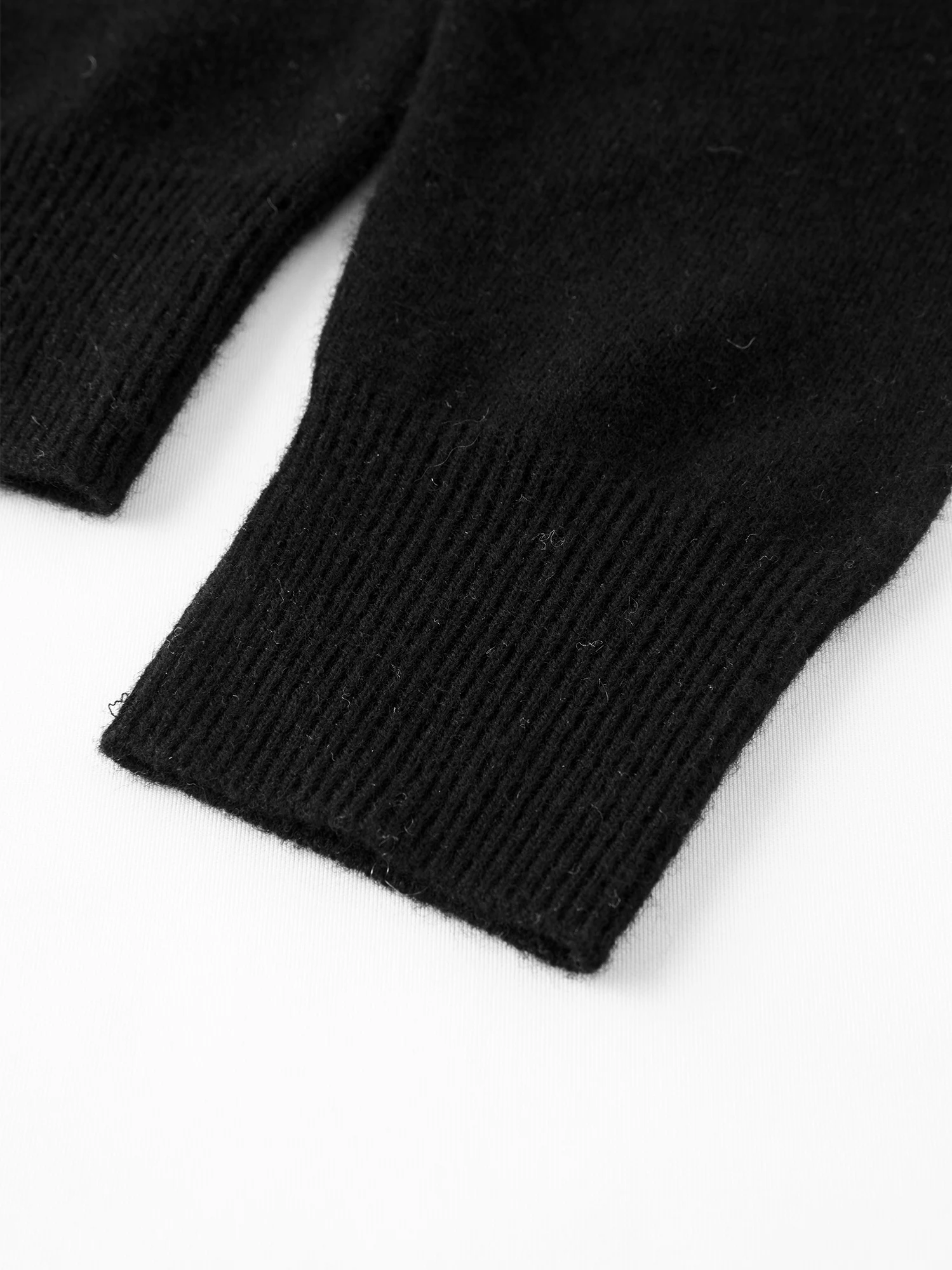 FSLE Damen 100% Wollpullover mit Rundhalsausschnitt 2026 Winter Neuheit Weicher Warmer Strickpullover Basic Vielseitiges Freizeit-Oberteil – Detail 9
