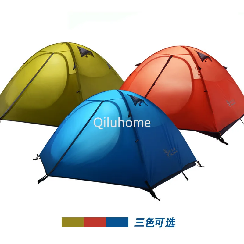 Double-Layer Windproof Waterproof Camping Tent with 2/3 Hands