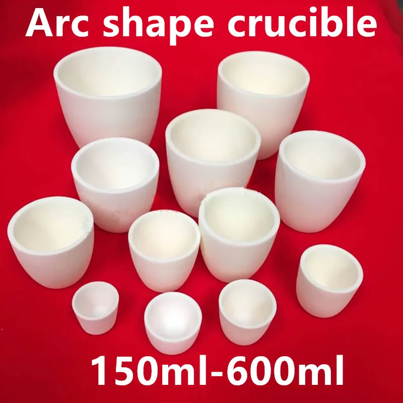 Ceramic corundum crucible, Alumina crucible 99%, Refractory high temperature ,Analysis, Scientific research crucible