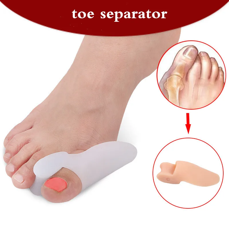 Orthopedic Insoles Silikon Hallux Valgus Correction Silicone Insole Bone Big Toe Protection Shoe Accessories Gel Foot Care Pad