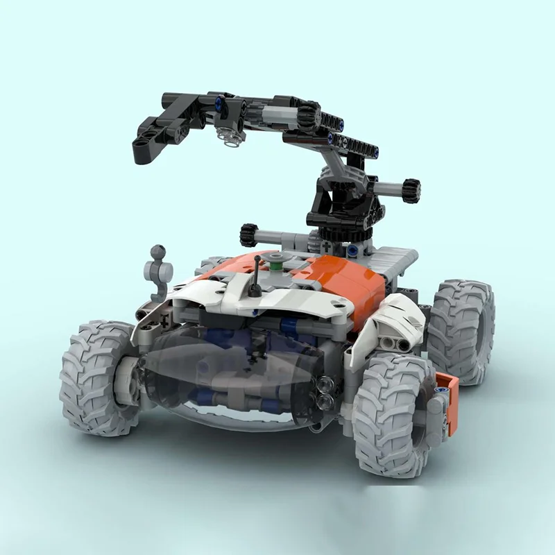 472개 조각 모크 하이테크 시티 엔지니어링 화물 처리 크레인 모델 블록 기술 DIY 조립 브릭 장난감 어린이 선물