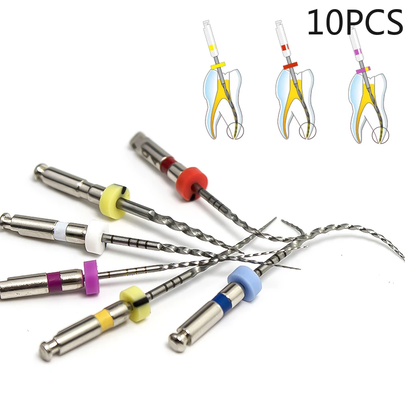 

SOCO PLUS 10pcs Activated Root Canal File Dentist Tools Root Canal File Endodontic Files Dental Rotary Files Dental Materials