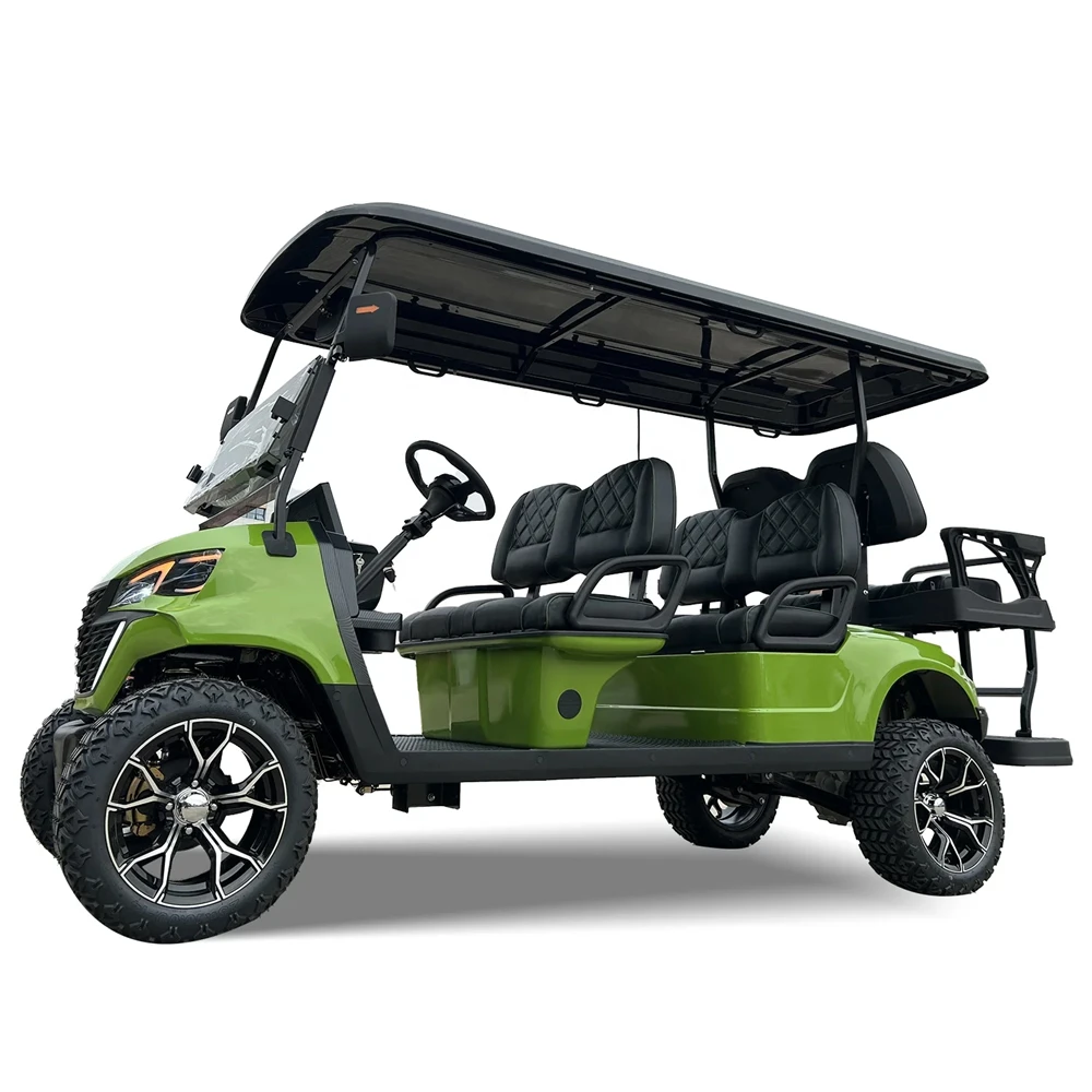 4-Seater Reception Shuttle Electric Golf Cart, Low-Speed with Customizable Colors Golf Cart