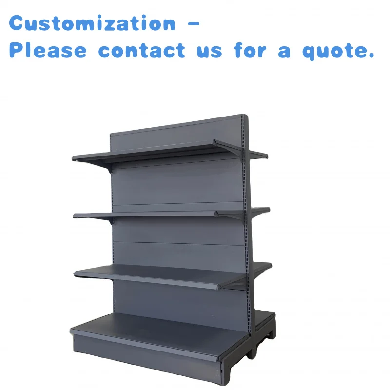 

custom.Factory Customized Color Size White Single Side Supermarket Shelf Grocery Rack Shop Rack
