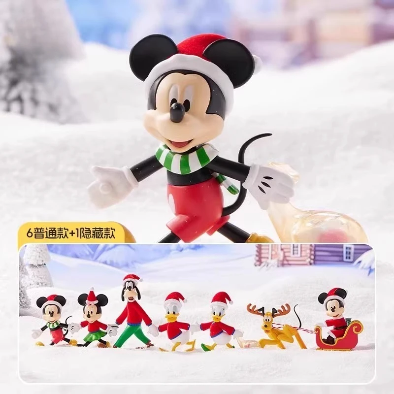 

Disney Mickey Mouse Hand in Hand Series Blind Box Kawaii Cartoon Anime Accessories Desktop Ornament Girl Birthday Gift
