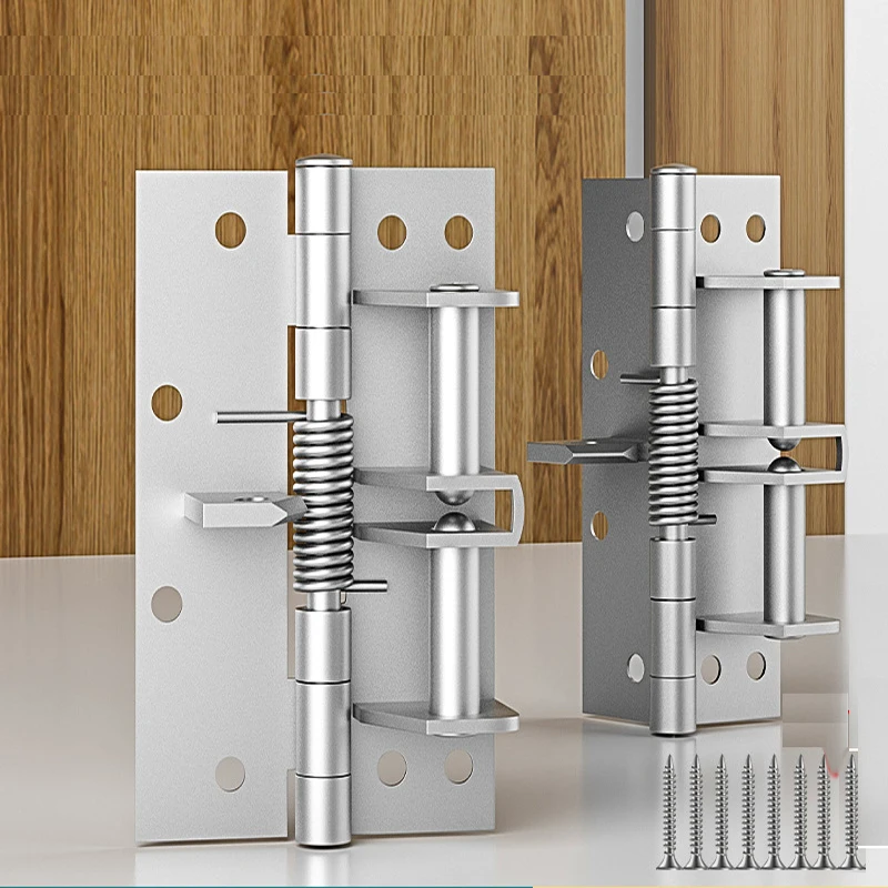 

Home Multi Function 90 Degree Positioning Self Locking Silent Hinge Heavy Duty Iron 4 Inch Buffering Elastic Recoil Self Closing