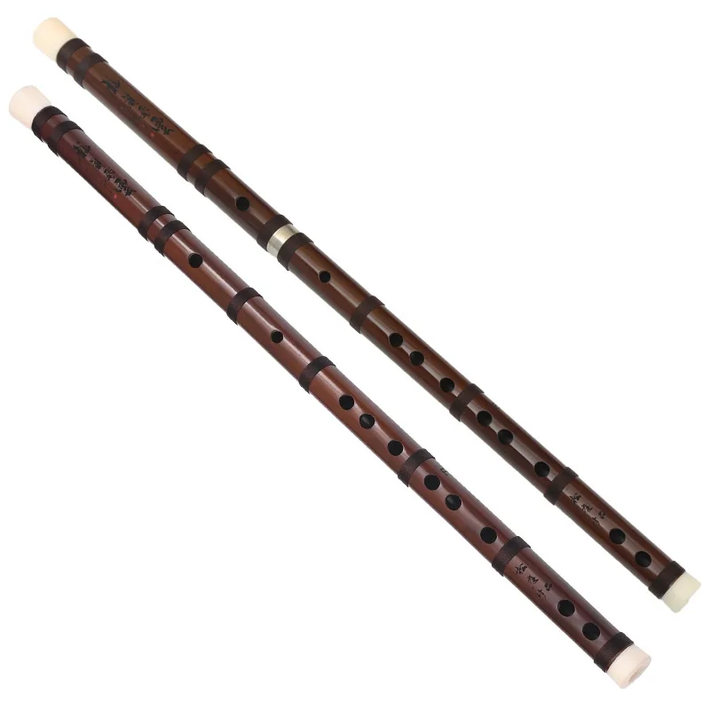Handmade Lacquer Bitter Bamboo Flute, Gold Position, Professional Grade, High-End Transverse Flute, Exam Level, Elegant Design