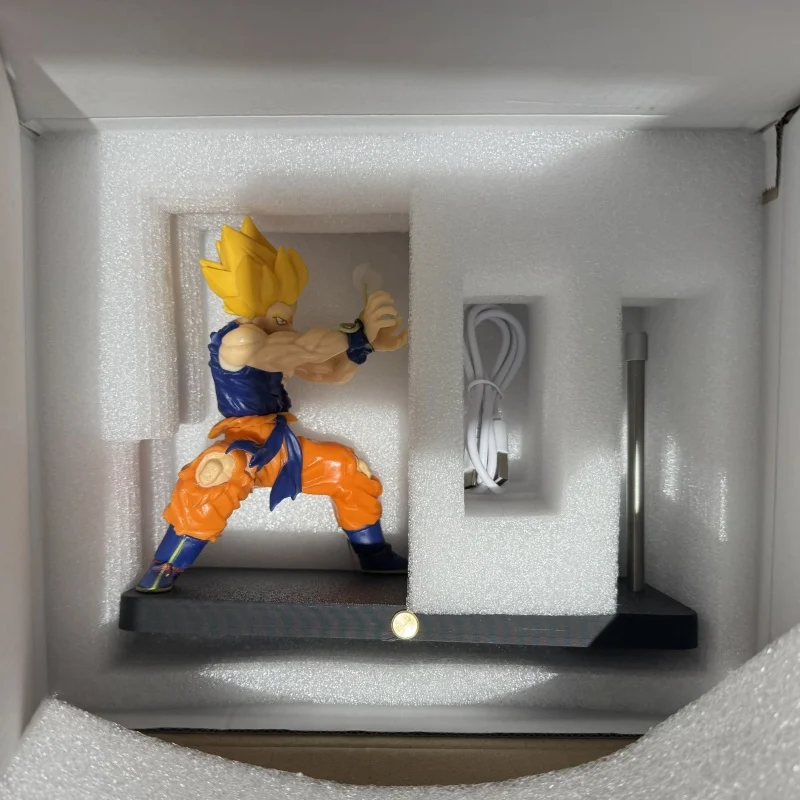 Anime Dragon Ball Goku Figur Nachtlicht Action Figur Kamehameha Welle Magnetische Licht Lampe Pvc Modell Individuelles Spielzeug Kind Geschenk