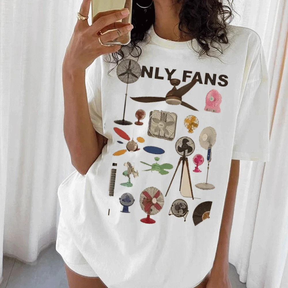 

Y2k Aesthetic Women Vintage Fashion Streetwear Graphic T Shirt Only Fans Funny T-Shirts Short Sleeve Humor Tees Unisex Clothes