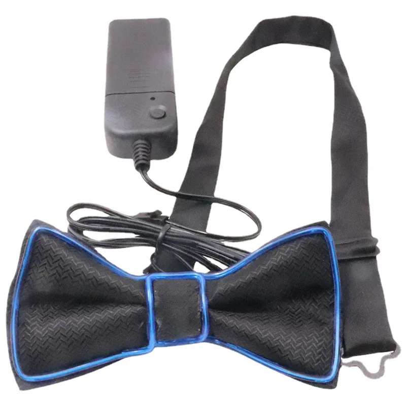 Gravata borboleta emissora de luz criativa, brinquedos para festa de aniversário, bar de natal, led brilhante, laço de baile, adereços de performance