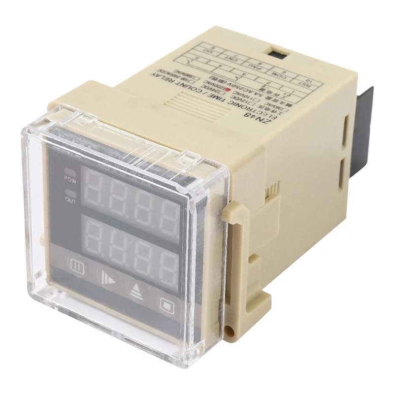 ZN48 AC220V Digital Time Relay Counter Multifunction Rotating Speed Frequency Meter