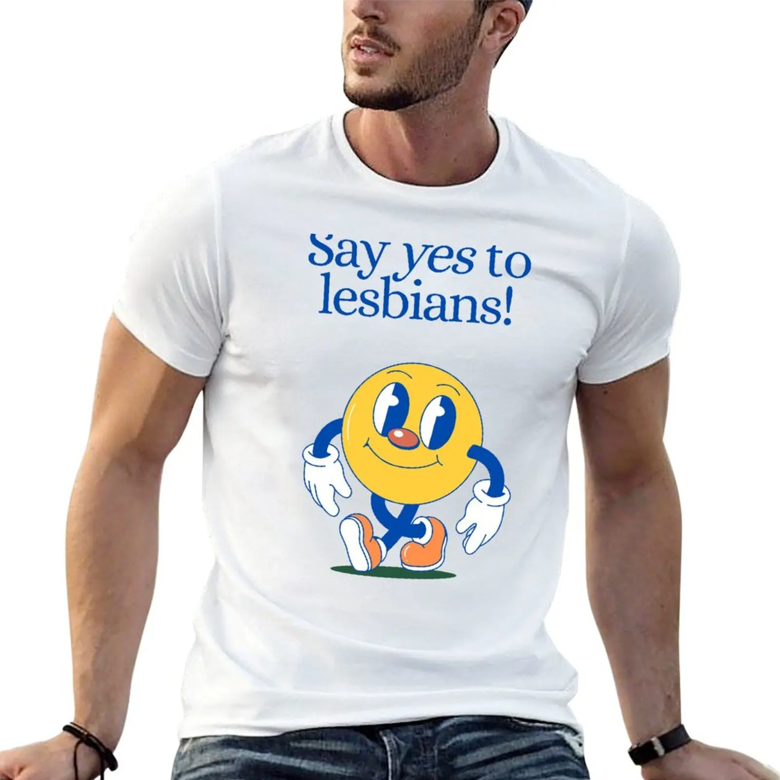 

Say t man t To summer shirt for Yes Lesbians shirt T-Shirt man
