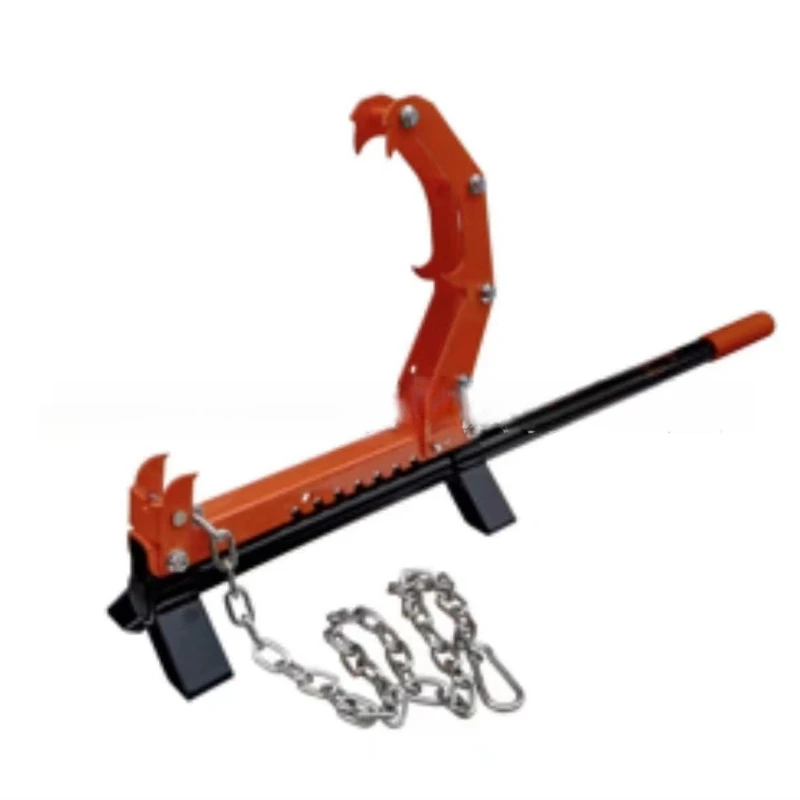 

Removable log lifter Timber tree lifter Wood skier Roller with chain