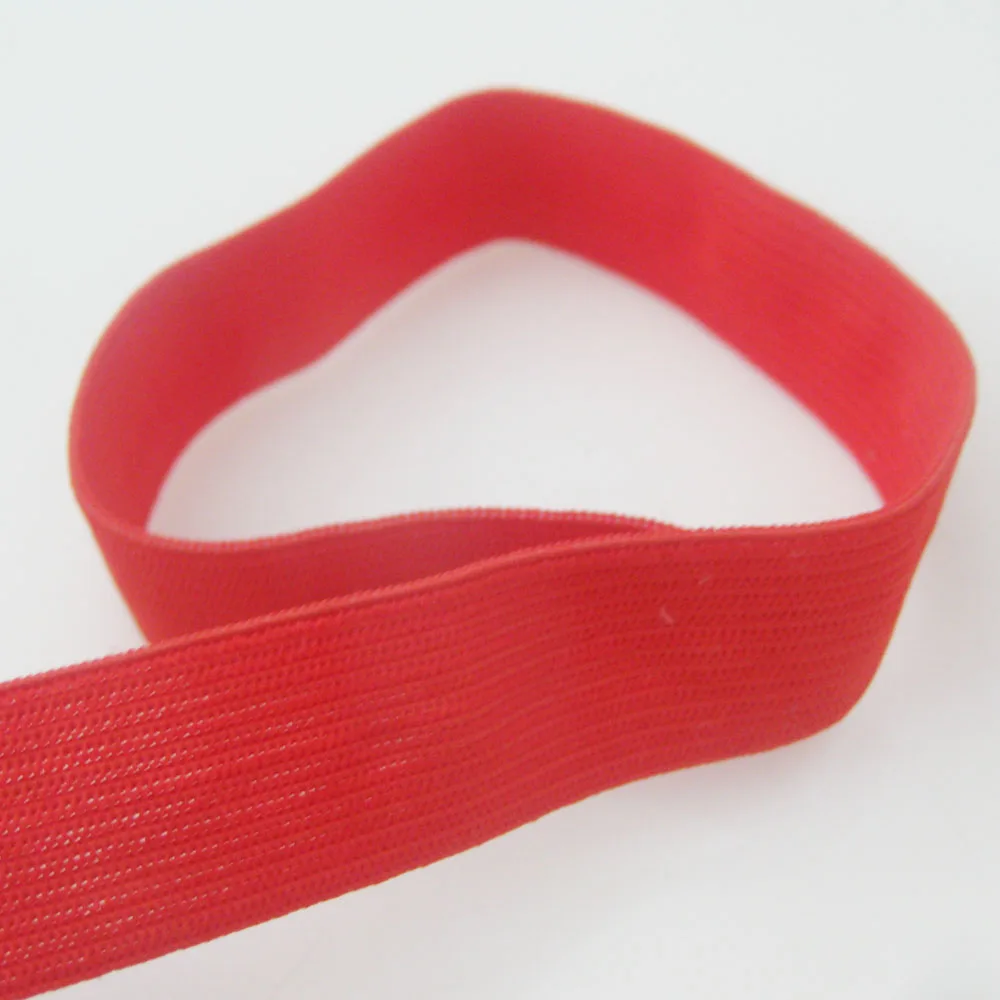 2 Meters 20MM Wide Red Color Elastic Bands Suitcase Bags Strips Belt DIY Sewing Accessories