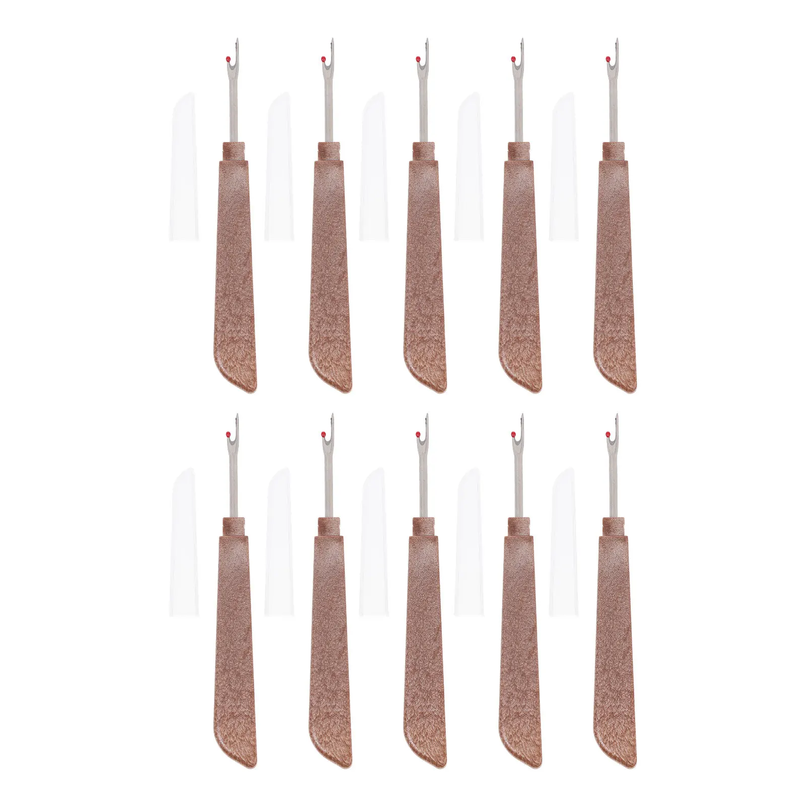 10Pcs Seam Ripper Stitch Unpicker Thread Cutter Premium Materials Safe Easy Storage for DIY Sewing Embroidery Cross Stitch Hems