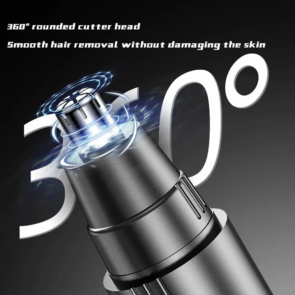 Electric Nose Hair Trimmer Multifunctional Painless Safe No Pinch Hurt Pull Hair Ear Eyebrow Facial Shaving Device For Men Women