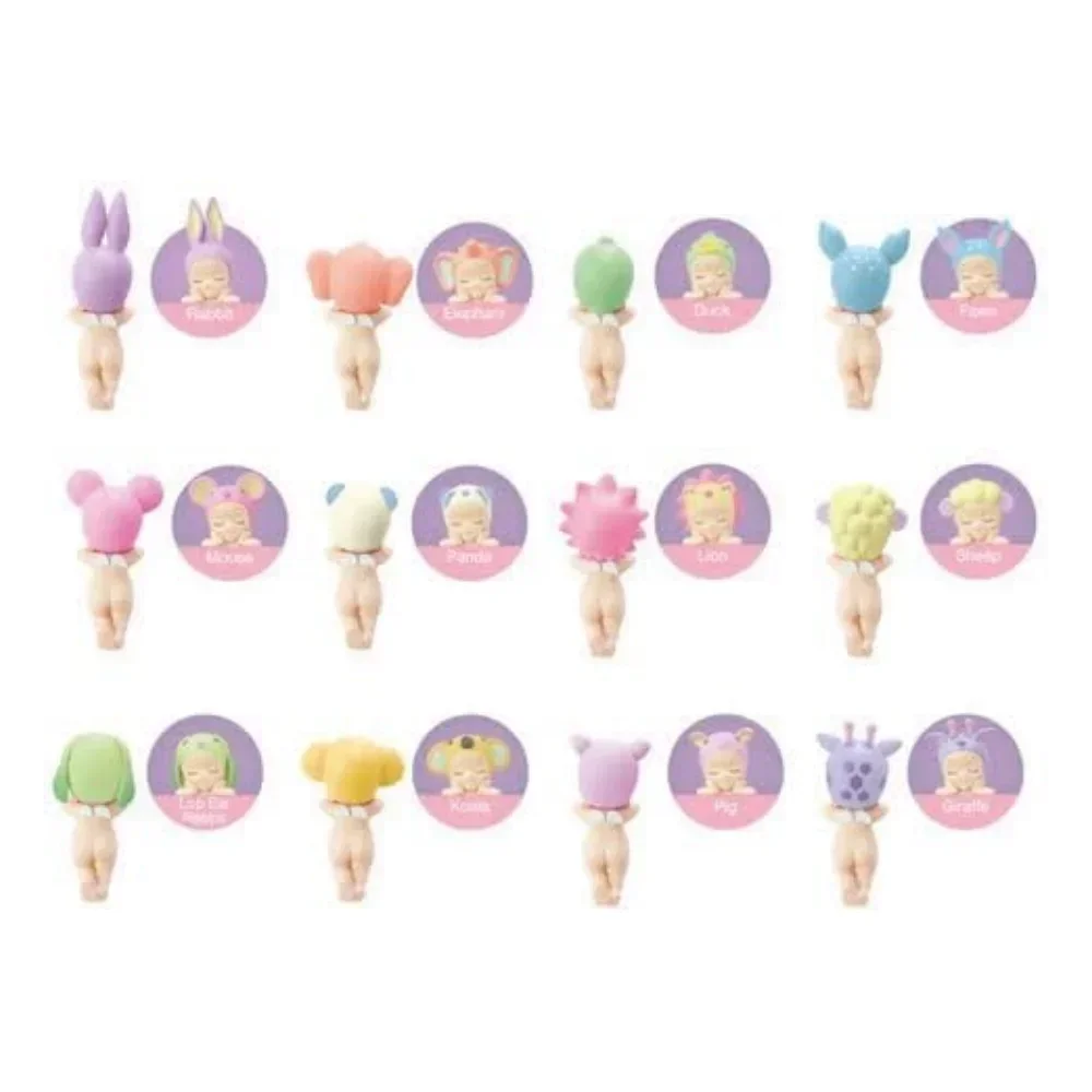 Sonny Angel Hippers Dreaming Animal Back Series Mini Figure Azione Amine Auto Telefono cellulare Halloween Natale Giocattoli per bambini Regalo