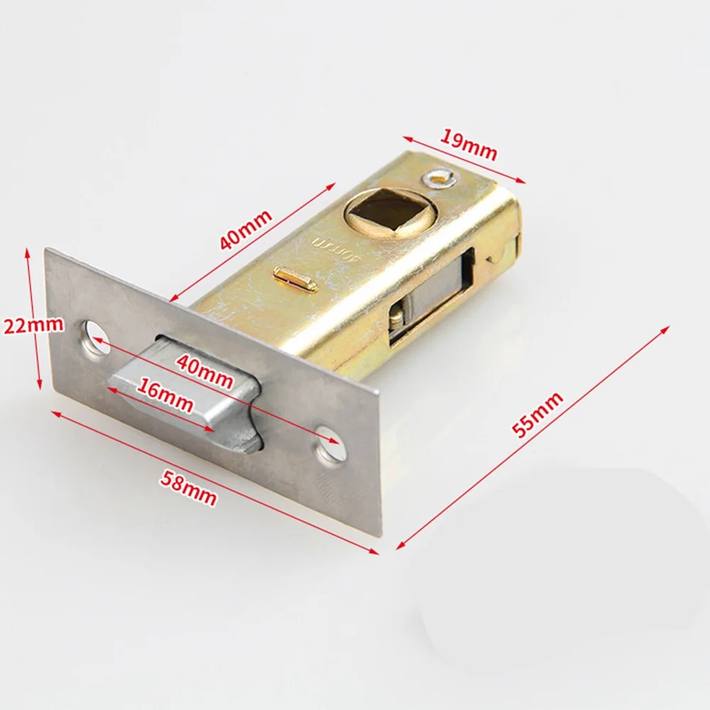 30mm-45mm Flat Tongue Lock Mortice Tubular Latch Stainess Steel Internal Door Bolt Facility Sprung Catch For Bathroom Toilet