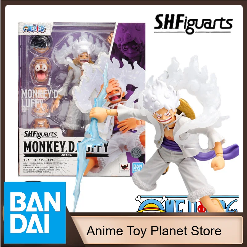 متوفر في المخزون بانداي S.H.Figuarts SHF قطعة واحدة MONKEY.D.LUFFY GEAR5 أطقم منمذجة شخصيات الحركة لعبة مجسمة هدية للأطفال #1