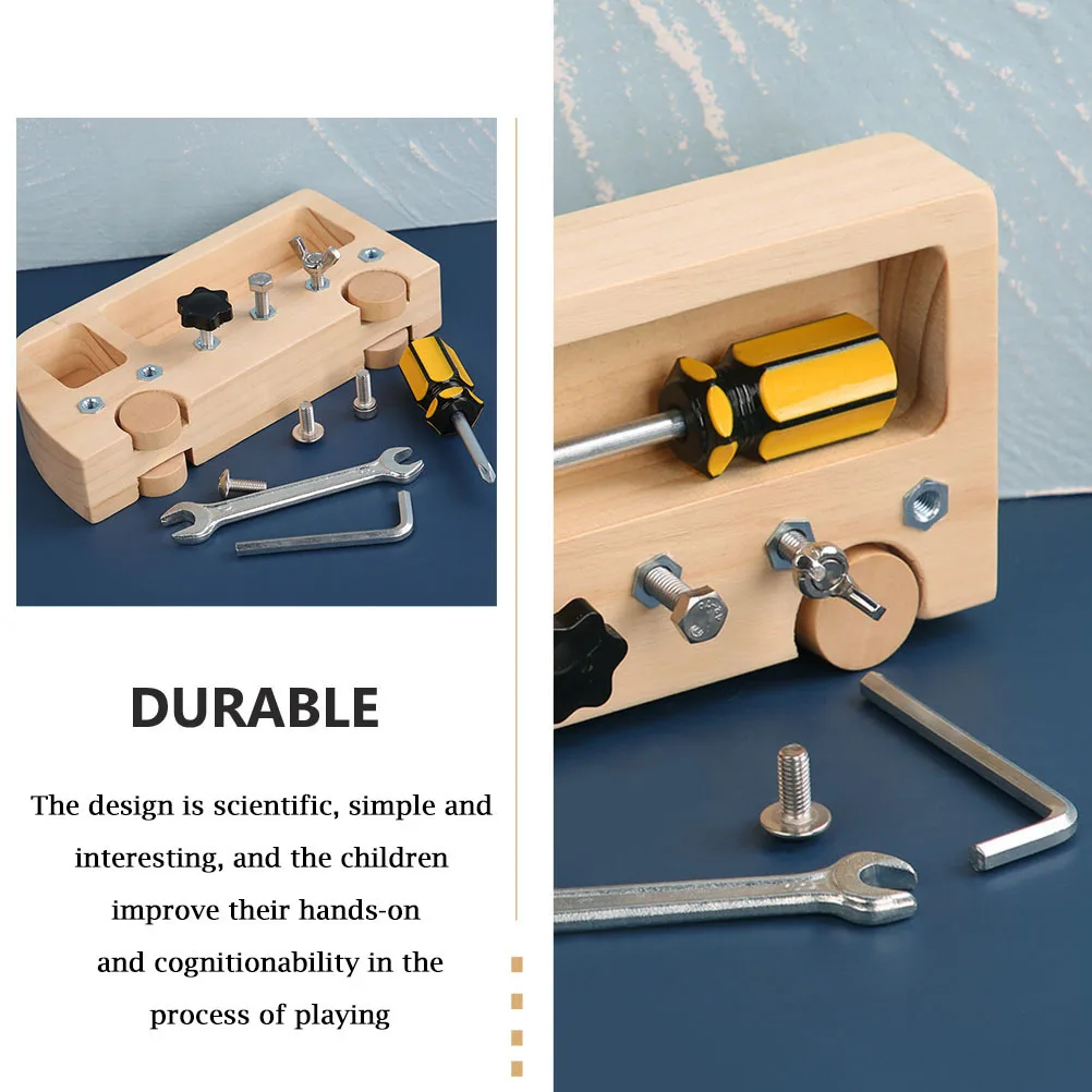 

1Set Wooden Screw Tool Kids Educational Interactive Screw Game for Hands-on Learning and Cognitive Development