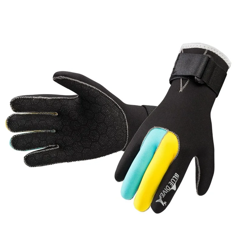 3mm Non Slip Warm Gloves Winter Swimming Diving Thick Gloves Warm Scratch Resistant Puncture Resistantcoral Resistant