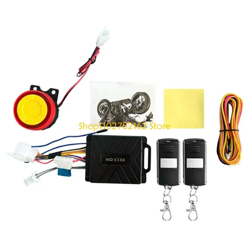 547B ABS Motorcycle Alarm With Remote Control For Enhanced Security Theft Prevention