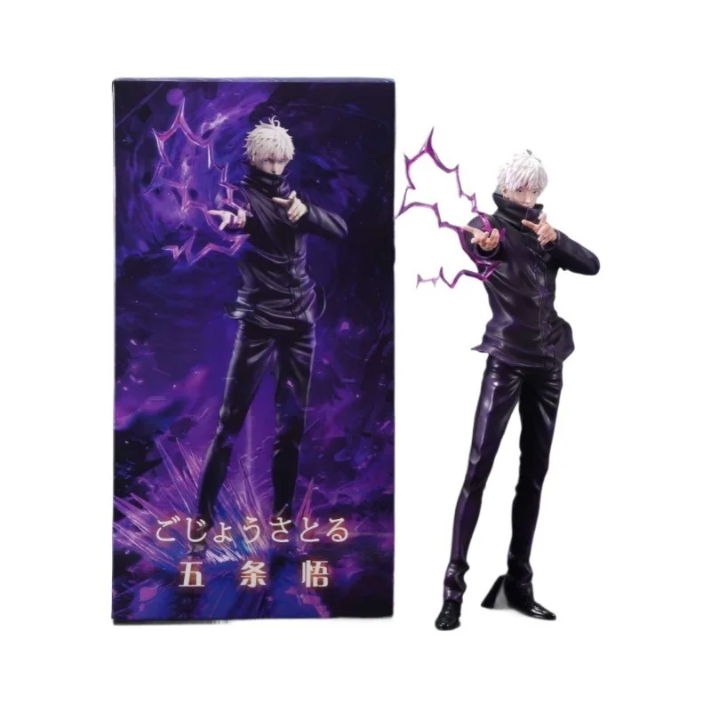 WM Jujutsu Kaisen Gojo Satoru Figure Pvc Painted Standing Battle Pose Gk Anime Collectible Model Desktop Decor For Anime Fans view 5