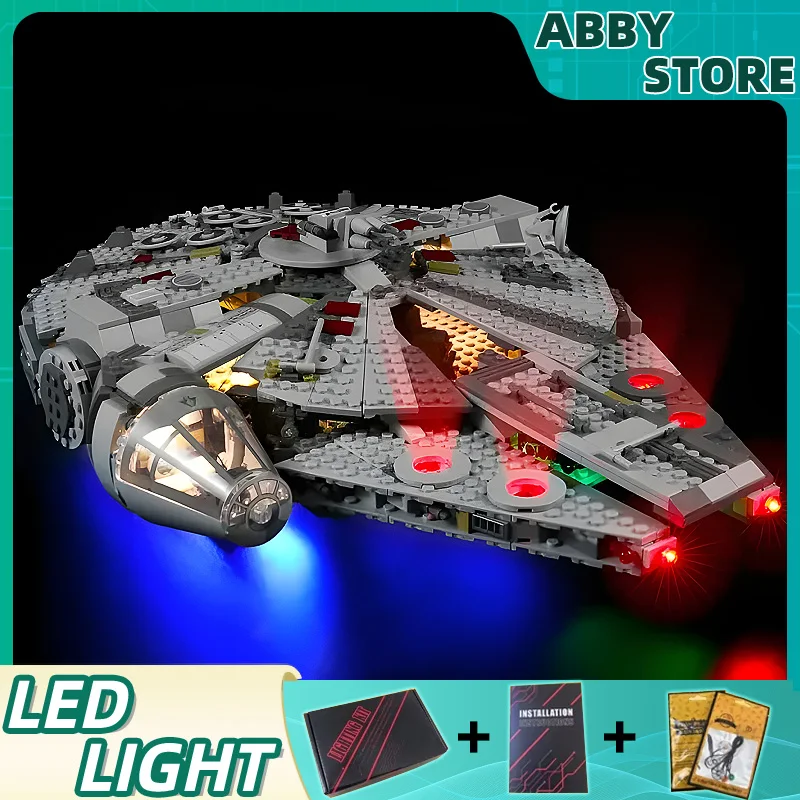 DIY LED Light Kit For LEGO 75257 Millennium Falcon Building Blocks Brick Toy (Only LED Light,Without Blocks Model)