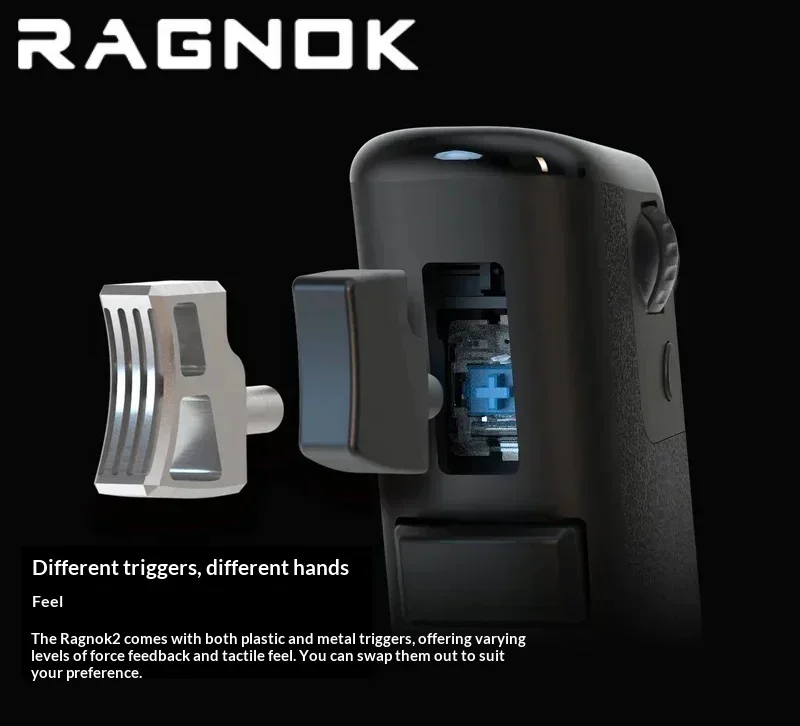 RAGNOK RKV2 Wireless Gaming Mouse Gun Style Vertical Ergonomic Optical Computer Mouse for PC FPS Shooting Games Standard Edition