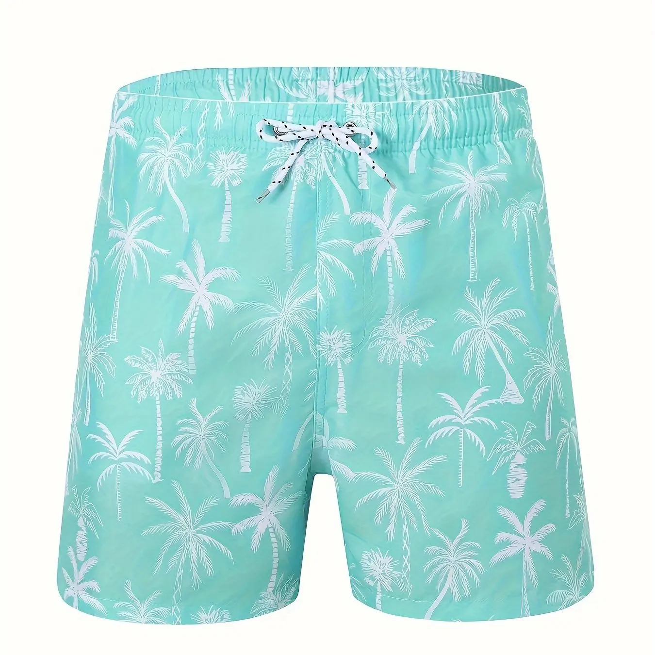 Men's Trendy Hawaiian Shorts With Drawstring And Fancy Printing For Summer Beach Pool And Vacation Casual Comfort Loose Shorts