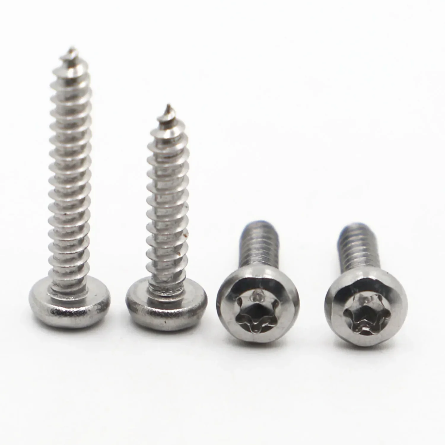 10/20pcs 304 Stainless Steel Round Pan Head Torx Six Lobe Self Tapping Screw M2.9 M3.5 M4.2 M4.8 L=6*50mm
