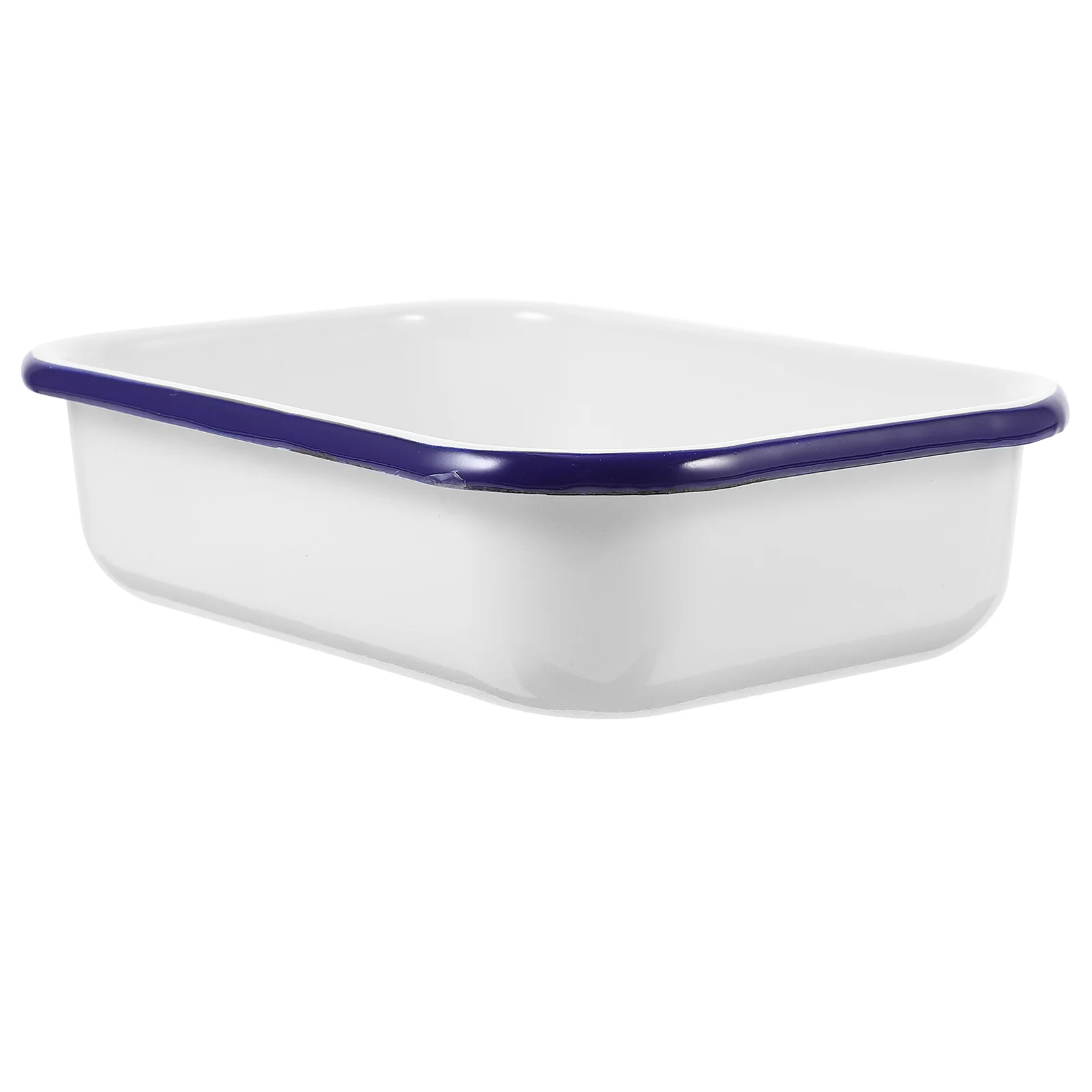 

Enamel Baking Pan Bakeware Oven Tray Heat-resistant for Kitchen Wear-resistant Storage Bread