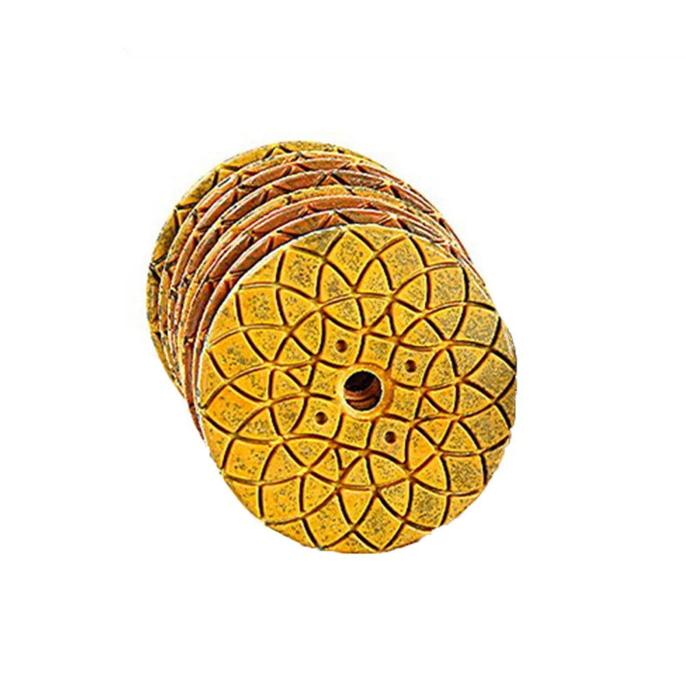 1/4 قطعة 4 بوصة/100 مللي متر وسادة تلميع معدنية ، السندات النحاسية ، مناسبة لتلميع وطحن الخرسانة والجرانيت والرخام والأحجار الأخرى