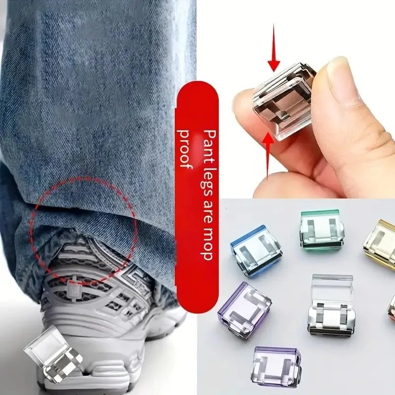 10/20PCS Clothing Clips Pants Clips Leg Straps Fixing Clips Holder Clothing Pin Home parts for Clothes Long Pants Legs Sleeves