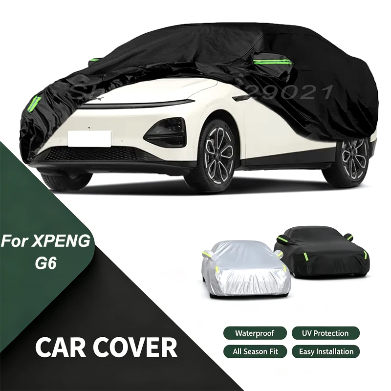Car Cover For XPENG G6 Waterproof Dustproof Outdoor Protection,UV Snow Sun Resistant Auto Exterior Cover Car Sunshade