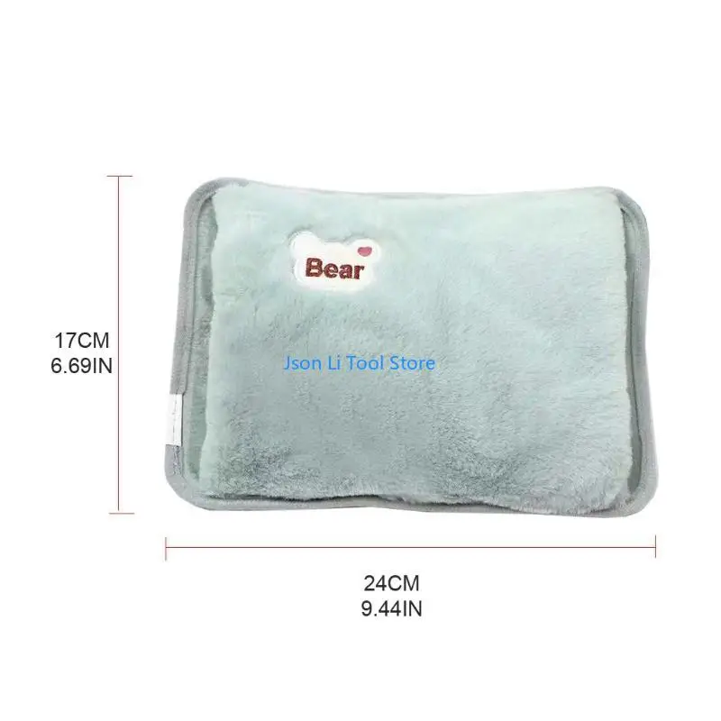 Y08D Cartoon Bear Electric Hot Water Back Eu Перегуляется теплый ручной карман