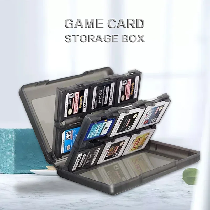 DATA FROG 24 in 1 Portable Storage Game Card Holder, SD Memory Card Carry Case for Switch Switch Lite Game Accessories view 3