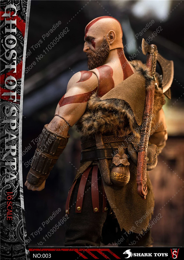 SHARKTOYS & SWTOYS NO:003 1/6 Men Soldier Spartan Warrior Leather skirt Clothes Weapon Full Set 12inch Action Figure Toys