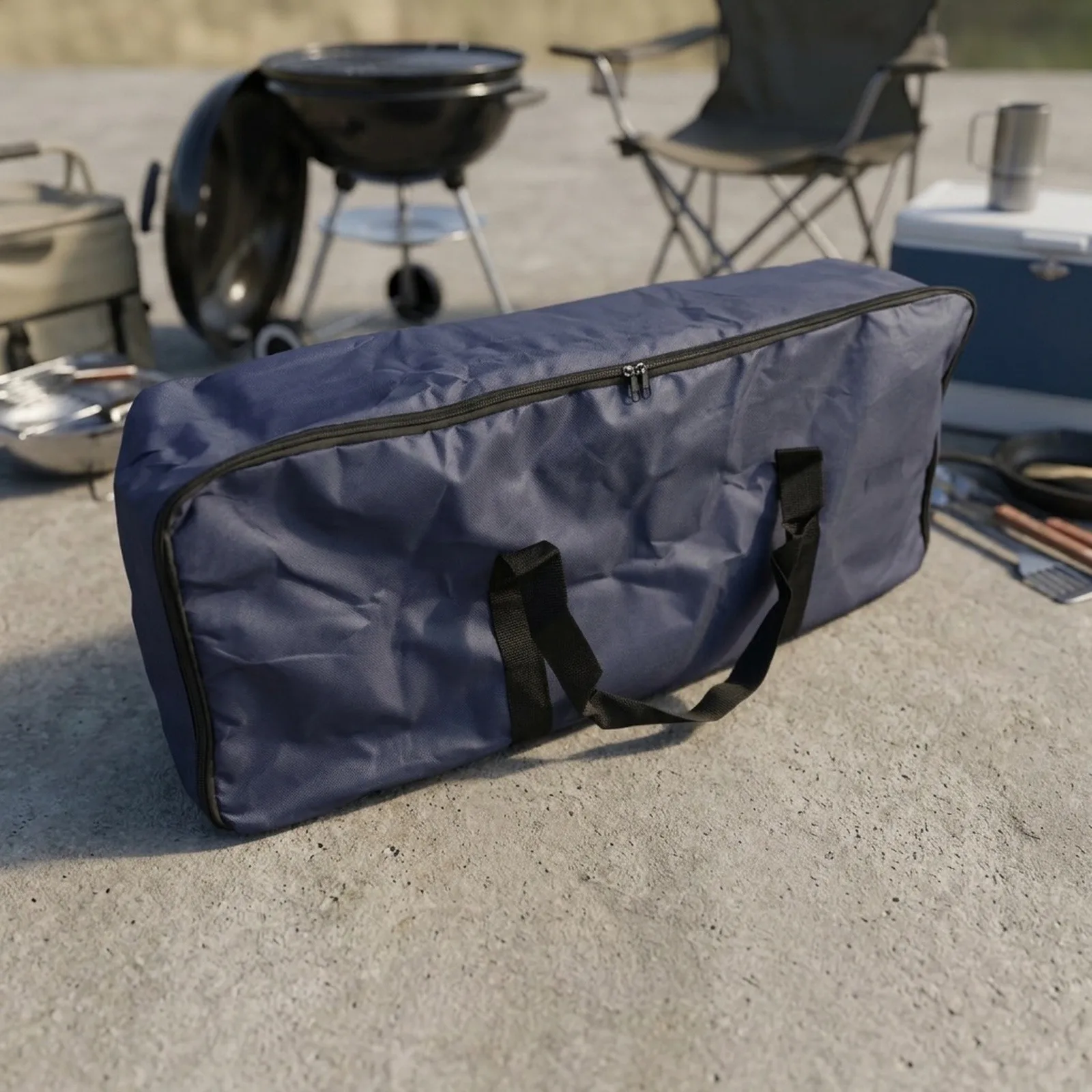 Barbecue Grill Organizer Carry Bag with Oxford Cloth Build and Moisture Resistant Properties for Consistent Outdoor Performance