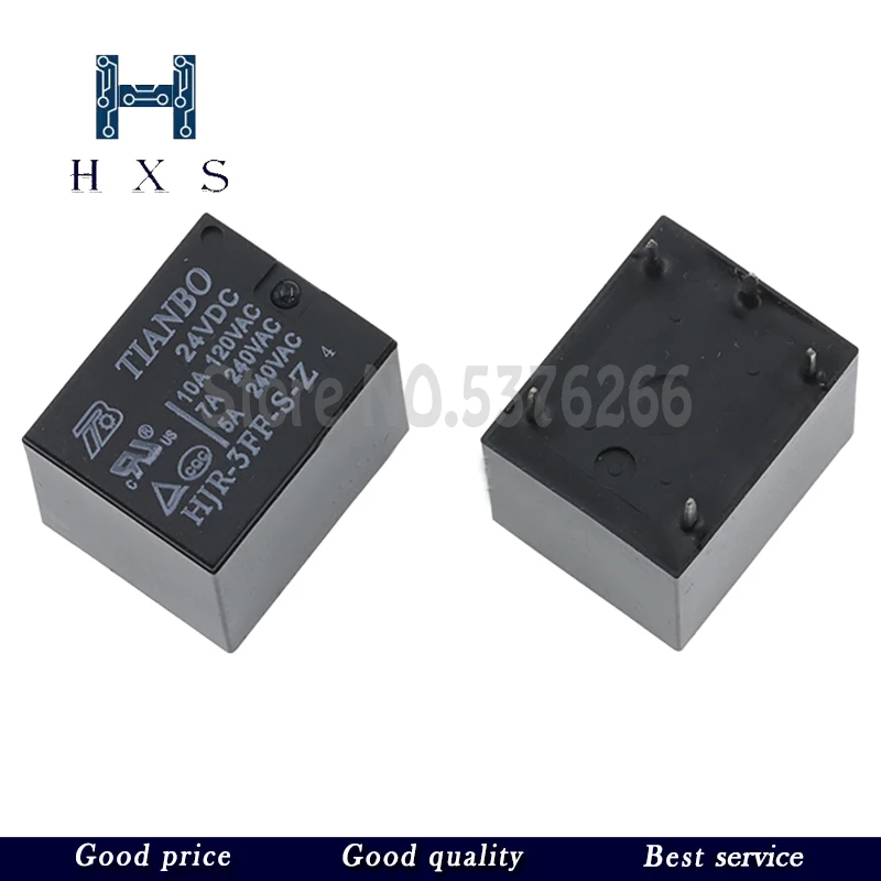 5PCS   HJR-3FF-S-Z 05VDC HJR-3FF-S-Z 12VDC HJR-3FF-S-Z 24VDC 5Pin 10A T73 Relay